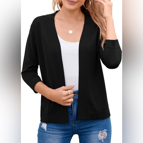 Dress Barn Sweaters - Roz& Ali From Dressbarn cardigan Color Black Size Small for Women